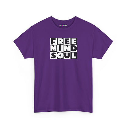 FREE MIND SOUL Unisex Heavy Cotton Tee