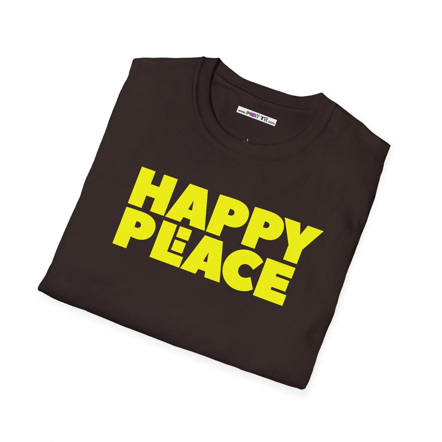 HAPPY PLACE/PEACE Unisex Softstyle 100% Cotton T-Shirt