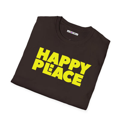 HAPPY PLACE/PEACE Unisex Softstyle 100% Cotton T-Shirt