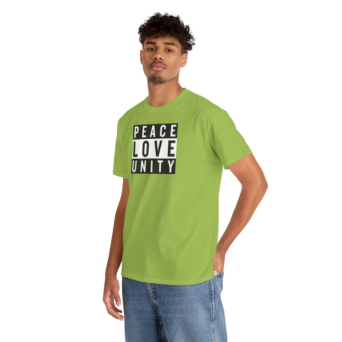 PEACELOVEUNITY Unisex Heavy Cotton Tee