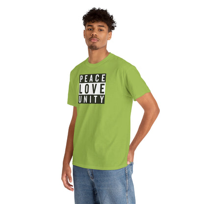 PEACELOVEUNITY Unisex Heavy Cotton Tee
