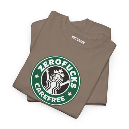 ZEROFUCKS CAREFREE Unisex Heavy Cotton Tee