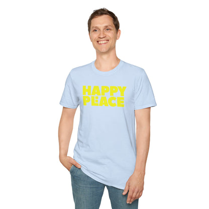 HAPPY PLACE/PEACE Unisex Softstyle 100% Cotton T-Shirt