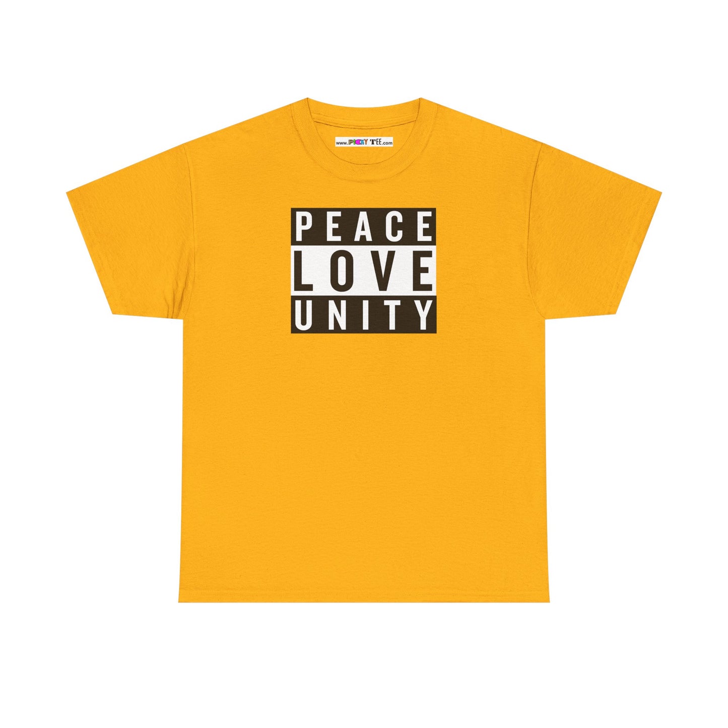 PEACELOVEUNITY Unisex Heavy Cotton Tee