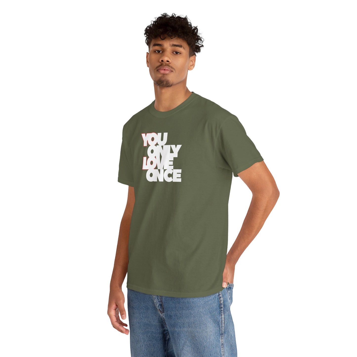 YOLO - YOU ONLY LOVE ONCE Unisex Heavy Cotton Tee