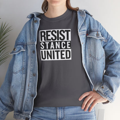 RESIST STANCE UNITED Unisex Heavy Cotton Tee