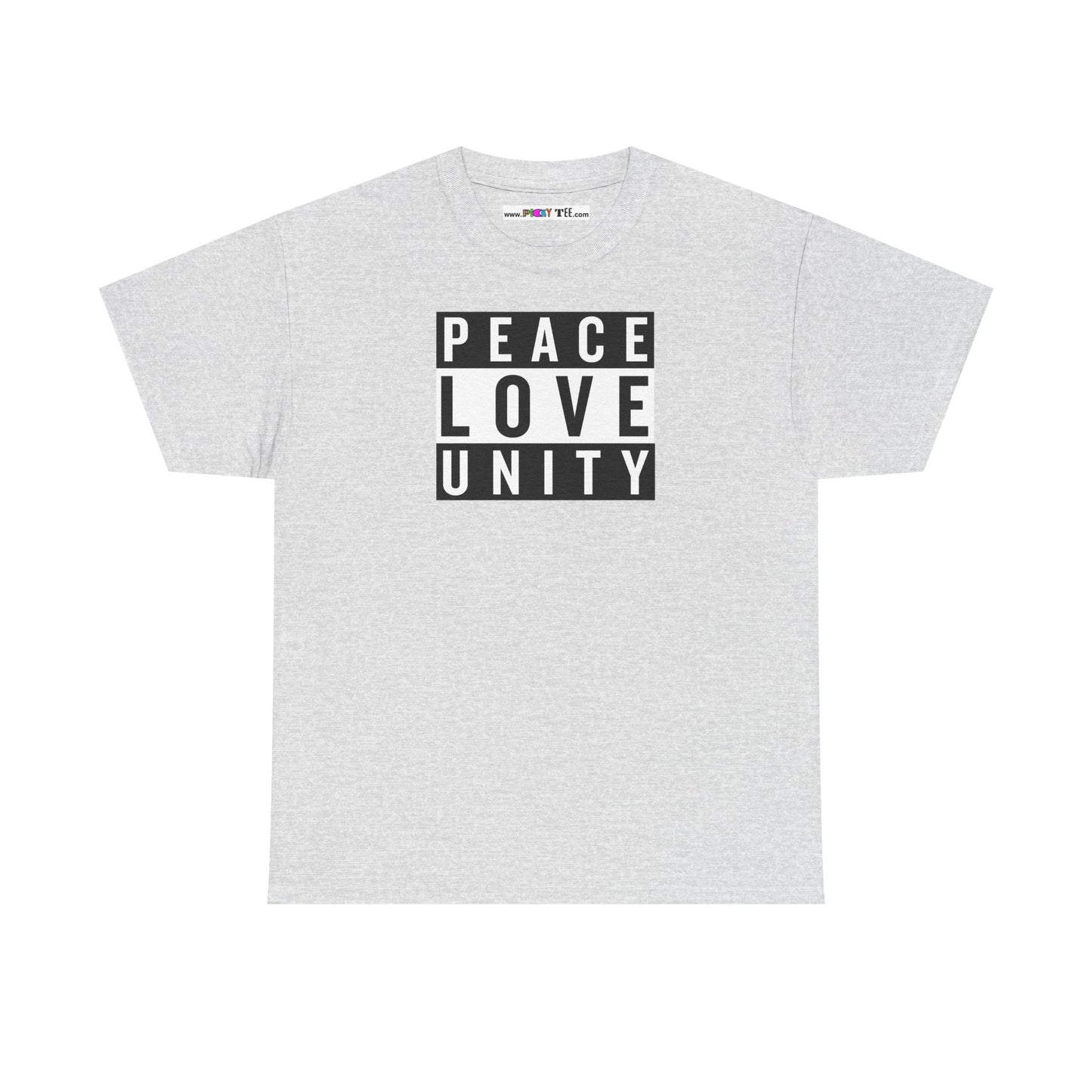 PEACELOVEUNITY Unisex Heavy Cotton Tee