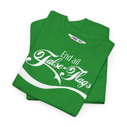 End all False Flags Unisex Heavy Cotton Tee