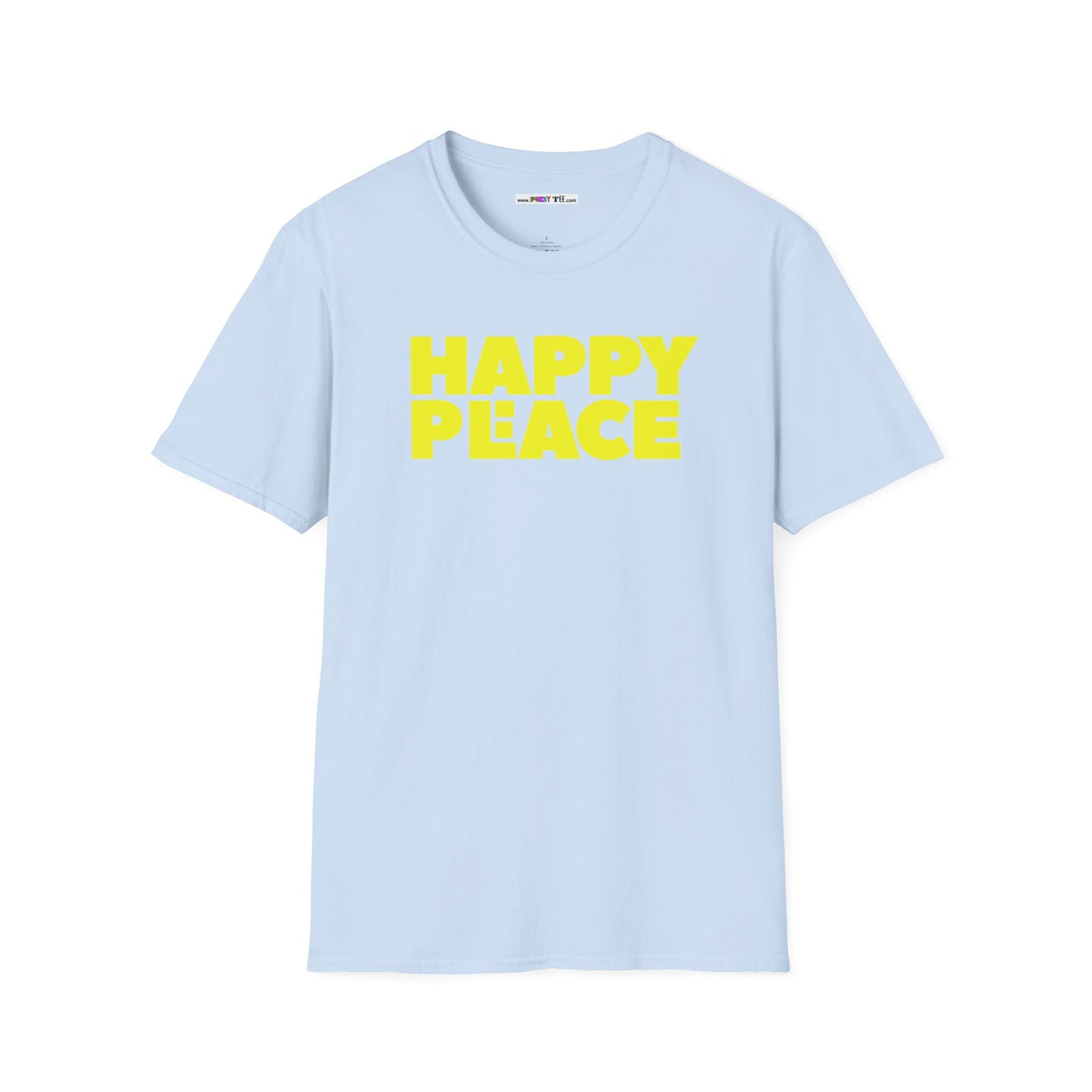 HAPPY PLACE/PEACE Unisex Softstyle 100% Cotton T-Shirt