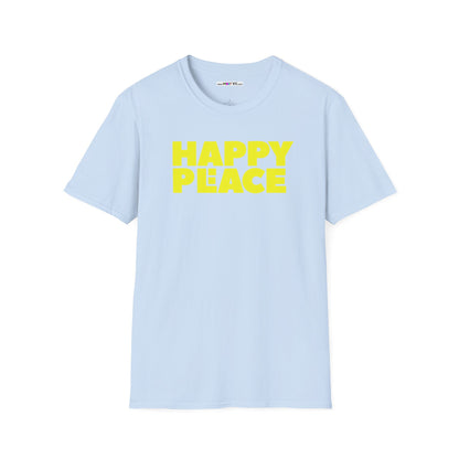 HAPPY PLACE/PEACE Unisex Softstyle 100% Cotton T-Shirt