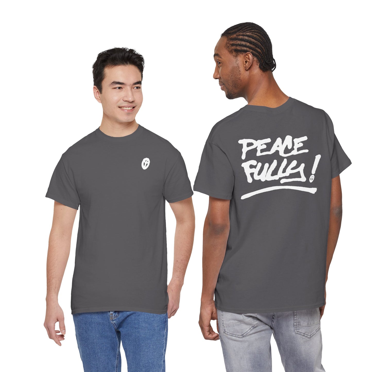PEACEFULLY! Unisex Heavy Cotton Tee