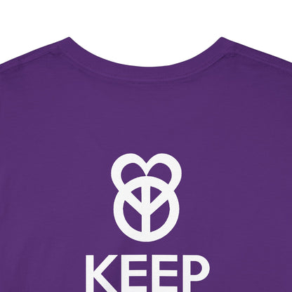 KEEP PEACE AND LOVE ON Unisex Heavy Cotton Tee