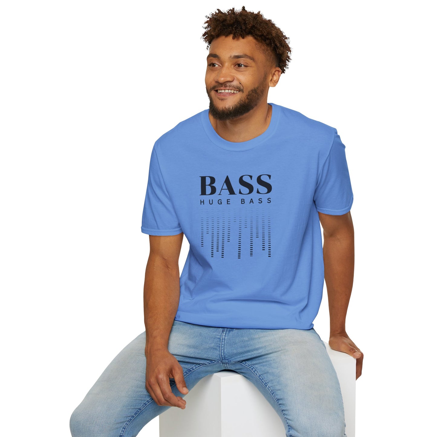 BASS HUGE BASS Unisex Softstyle 100% Cotton T-Shirt