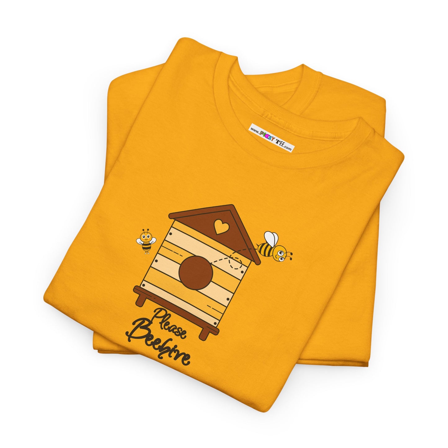 Please Beehive Unisex Heavy Cotton Tee