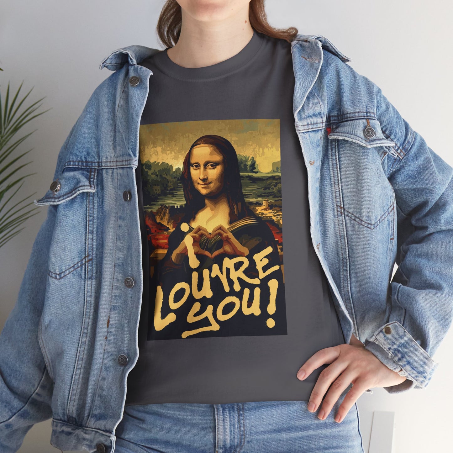 I LOUVRE YOU! Unisex Heavy Cotton Tee