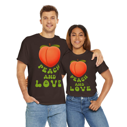 PEACH AND LOVE Unisex Heavy Cotton Tee