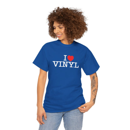 I ❤️ VINYL Unisex Heavy Cotton Tee