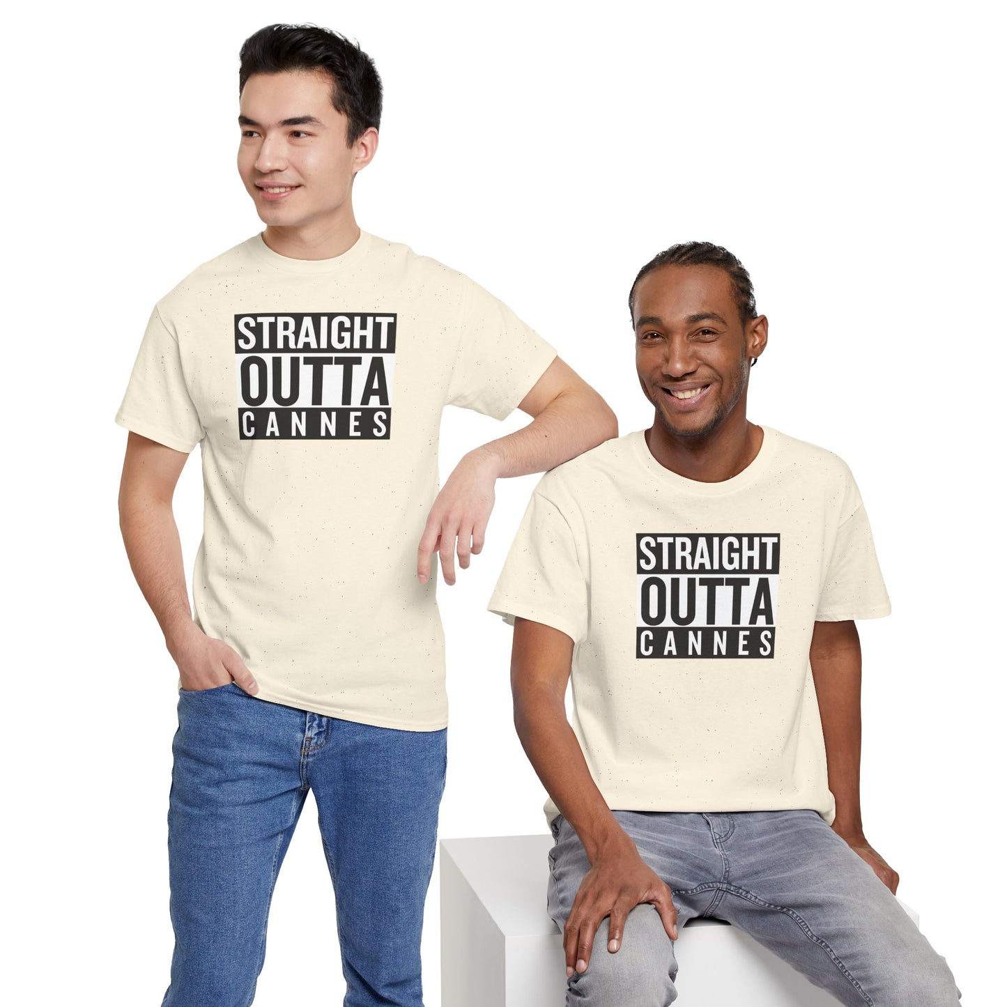 STRAIGHT OUTTA CANNES Unisex Heavy Cotton Tee