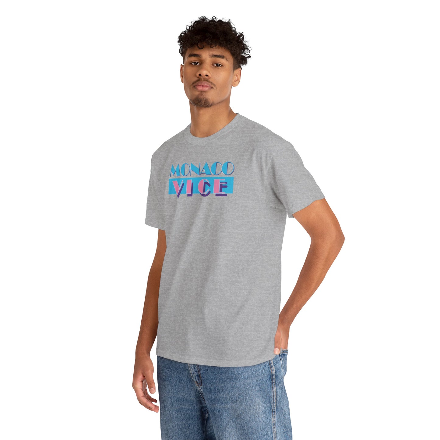 MONACO VICE Unisex Heavy Cotton Tee