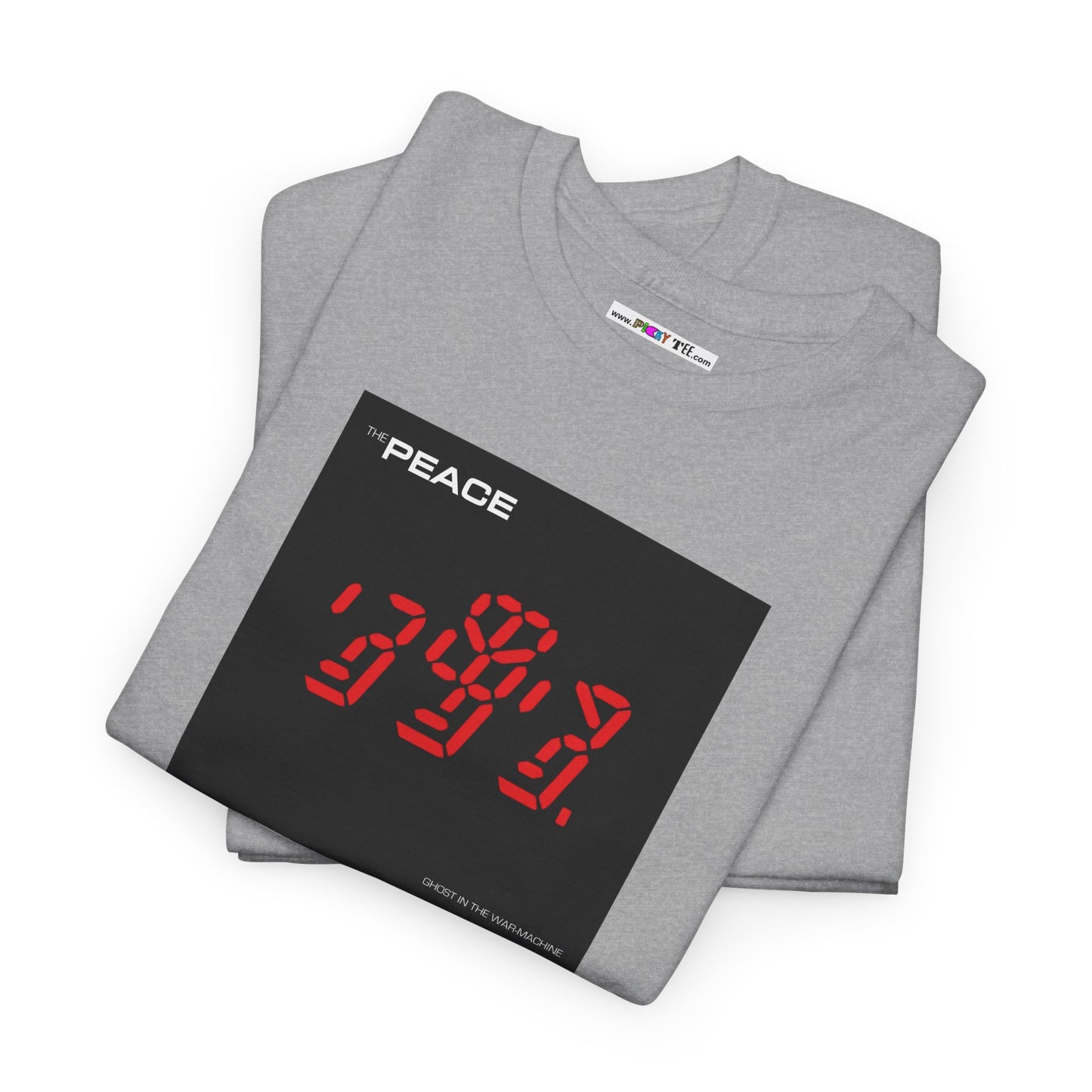 the PEACE ghost in the war-machine Unisex Heavy Cotton Tee