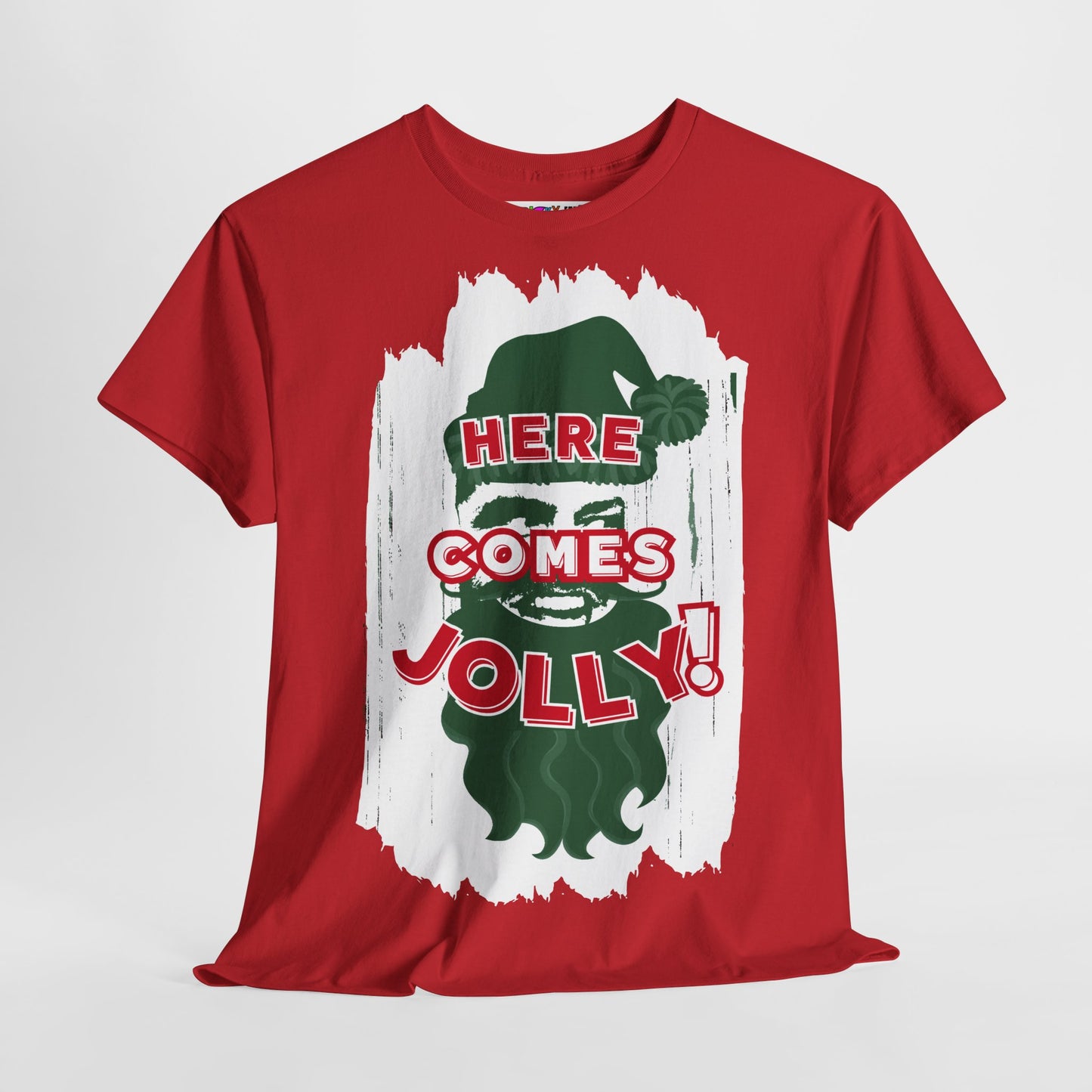 HERE COMES JOLLY!  Unisex Heavy Cotton Tee