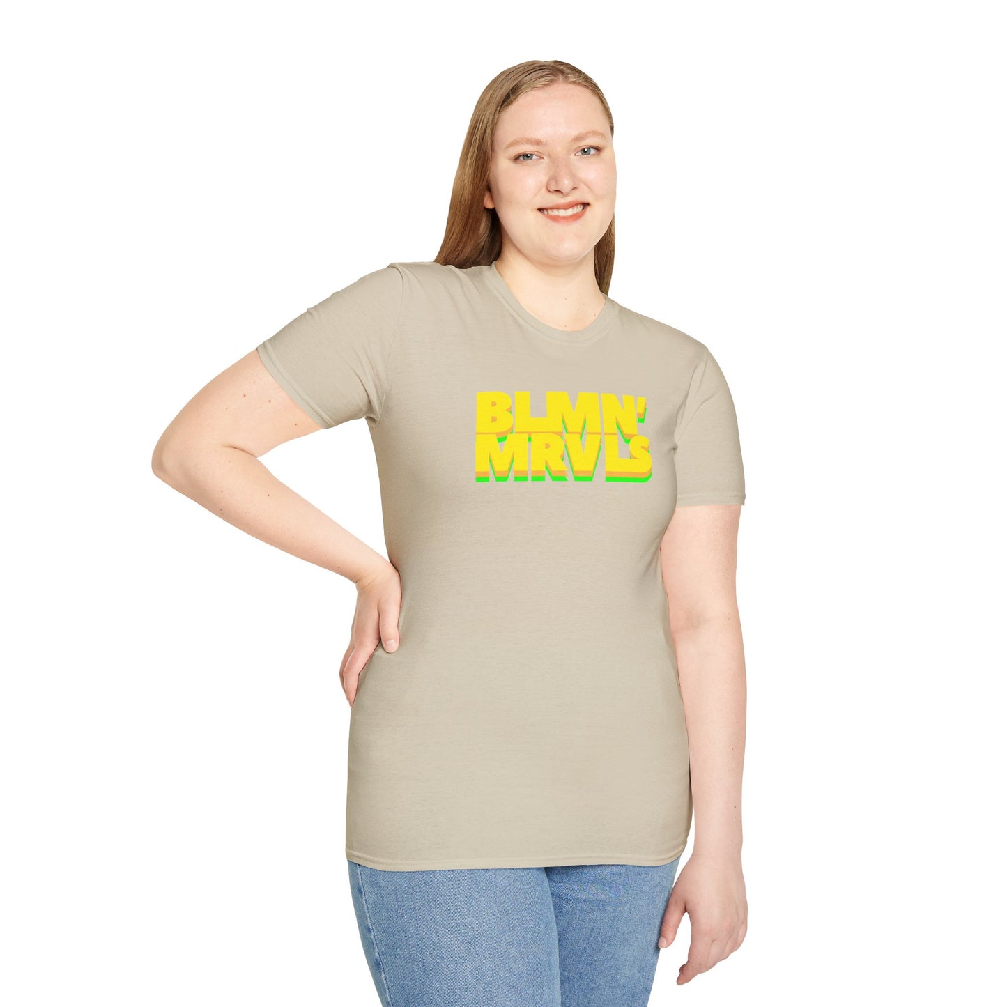 BLMN' MRVLS Unisex Softstyle 100% Cotton T-Shirt