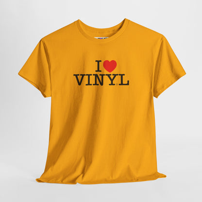 I ❤️ VINYL Unisex Heavy Cotton Tee