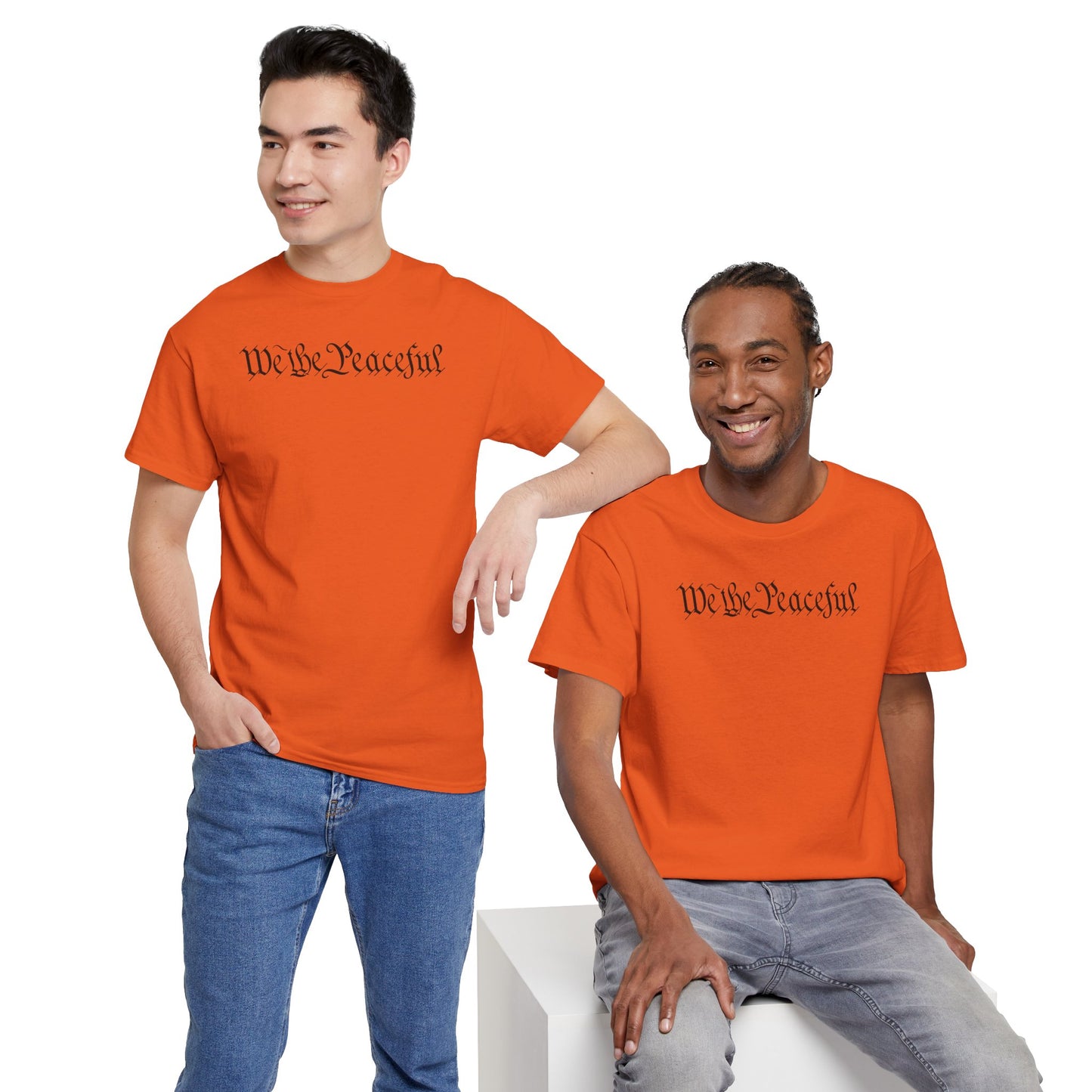 WE THE PEACEFUL Unisex Heavy Cotton Tee