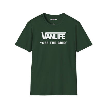 VANLIFE "OFF THE GRID". Unisex Softstyle 100% Cotton T-Shirt