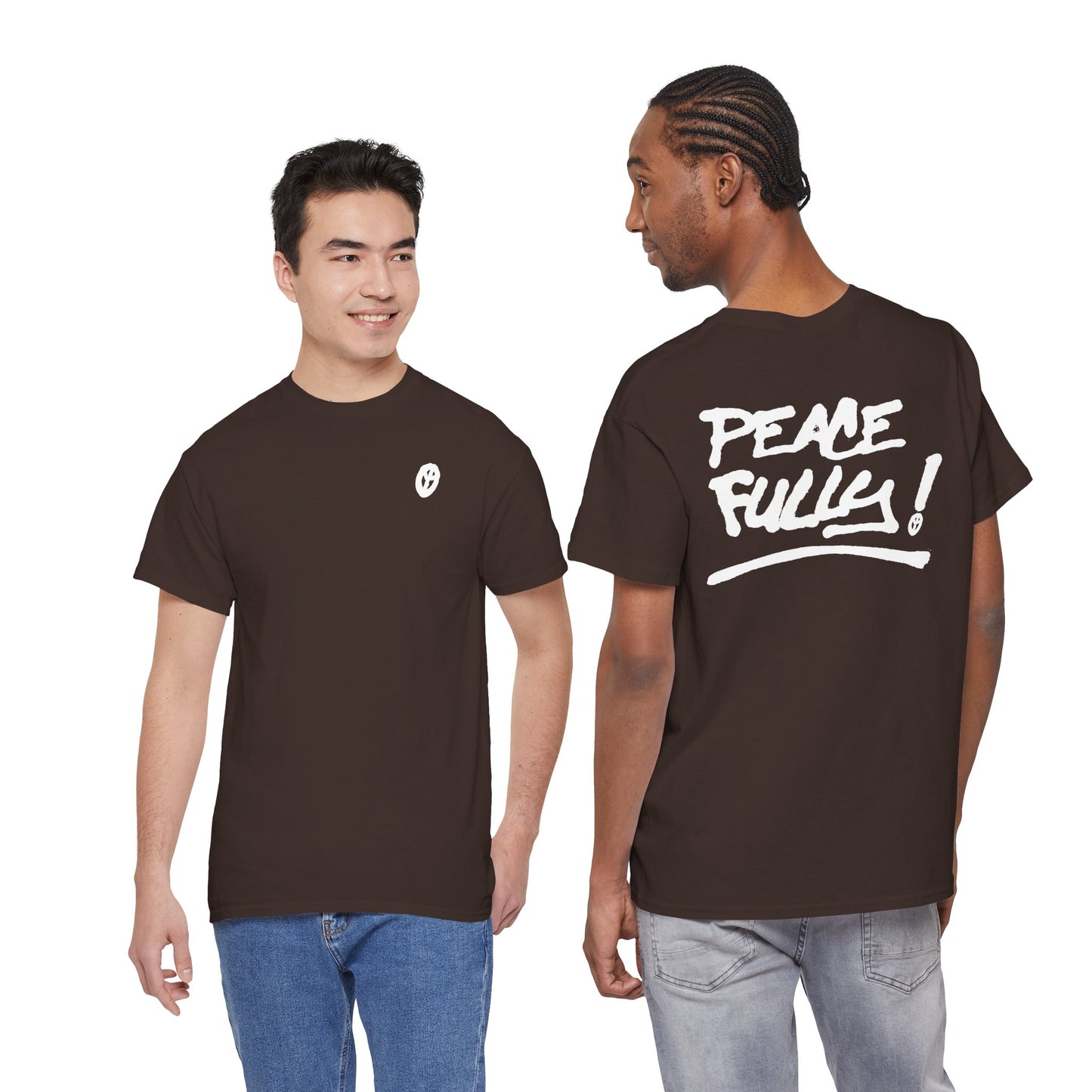 PEACEFULLY! Unisex Heavy Cotton Tee