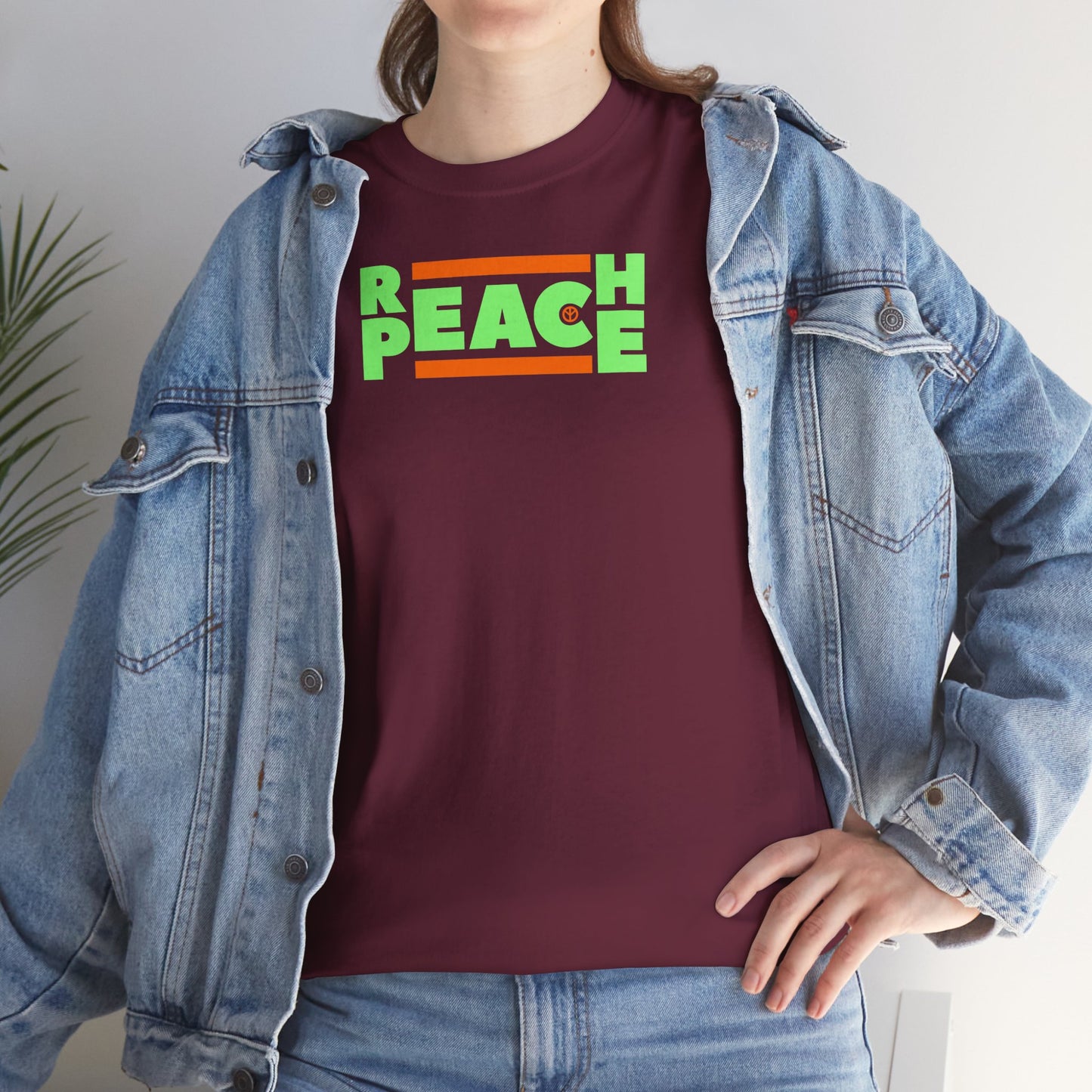 REACH PEACE Unisex Heavy Cotton Tee