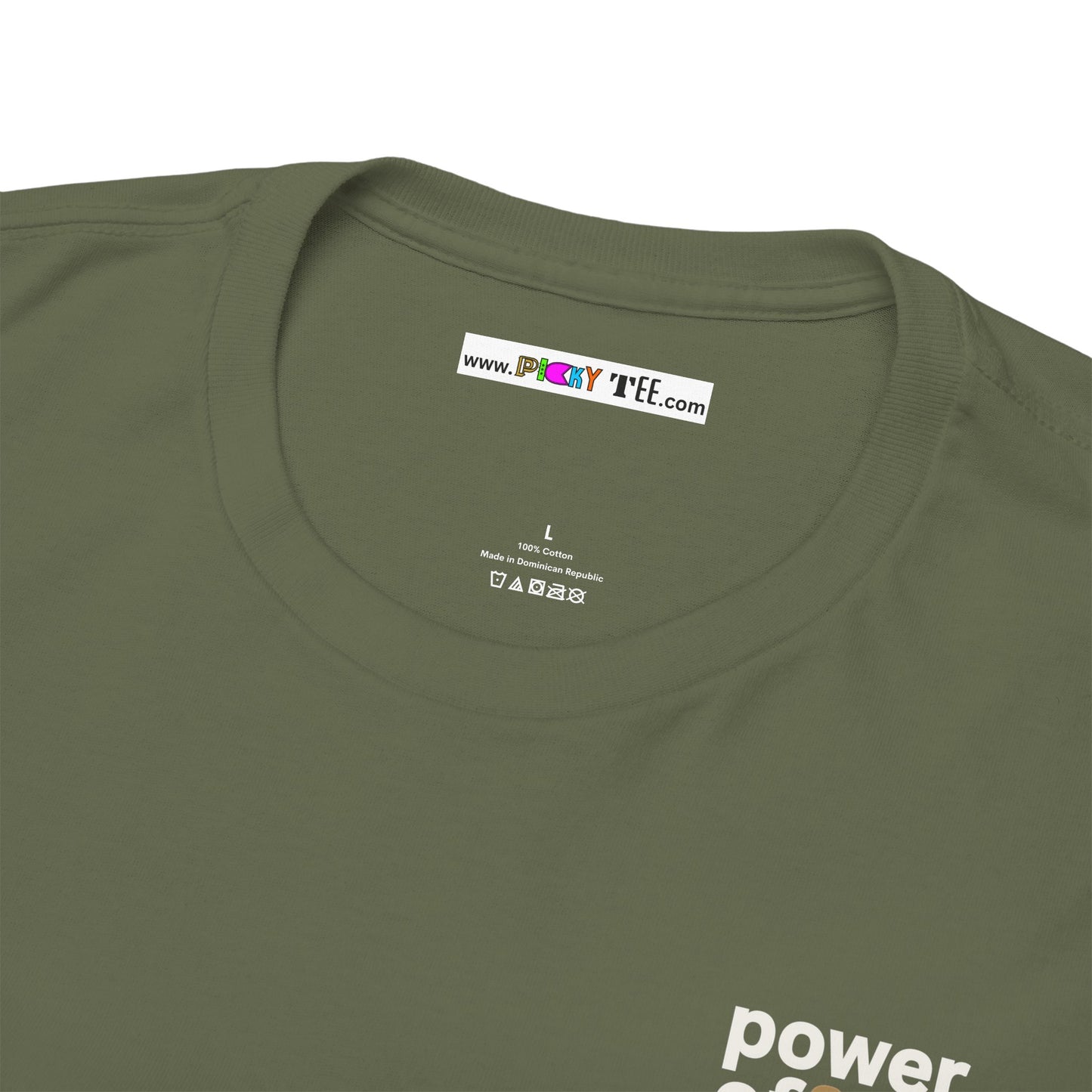 power off now Unisex Heavy Cotton Tee