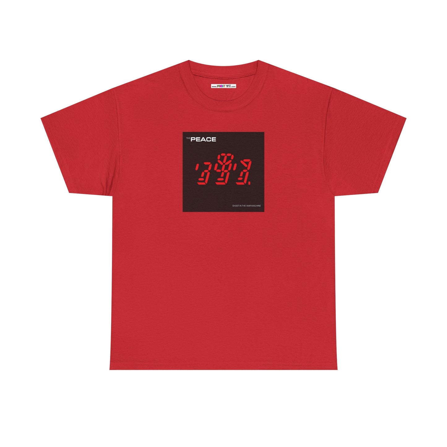 the PEACE ghost in the war-machine Unisex Heavy Cotton Tee