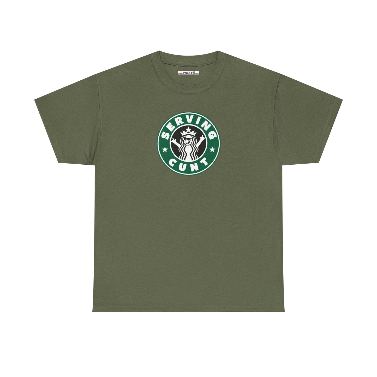 SERVINGCUNT Unisex Heavy Cotton Tee