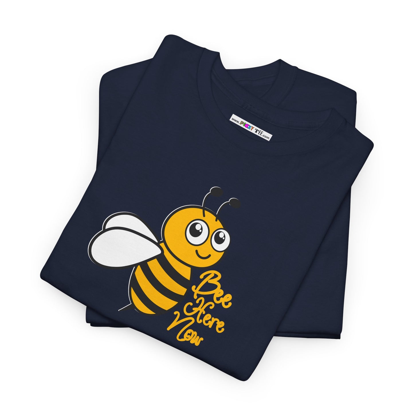 Bee Here Now Unisex Heavy Cotton Tee