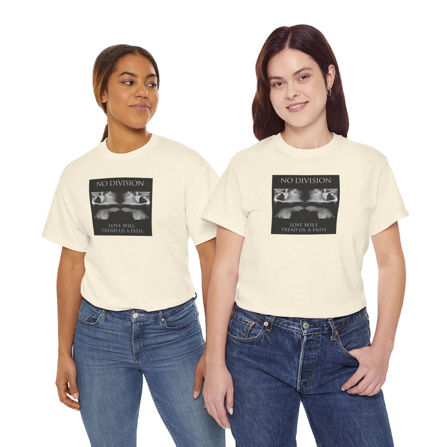 'NO DIVISION' LOVE WILL TREAD US A PATH Unisex Heavy Cotton Tee