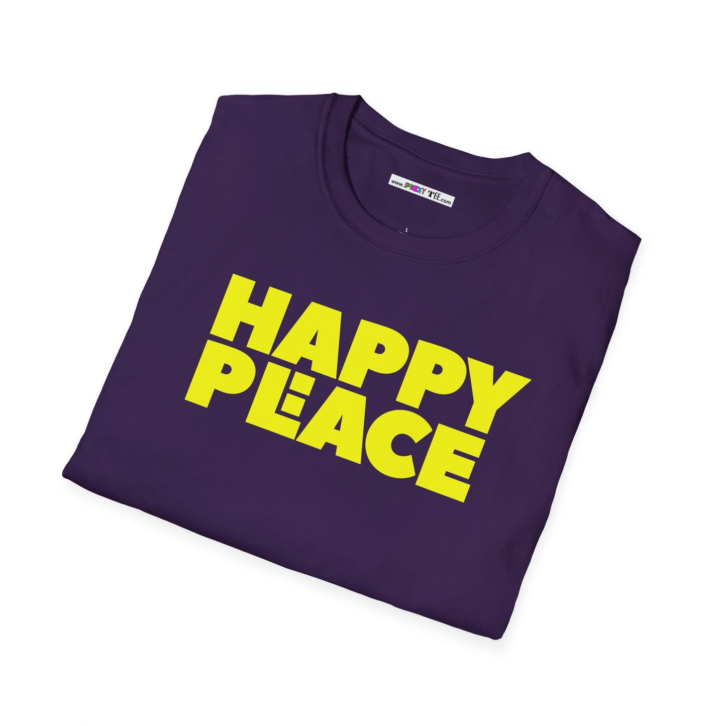 HAPPY PLACE/PEACE Unisex Softstyle 100% Cotton T-Shirt