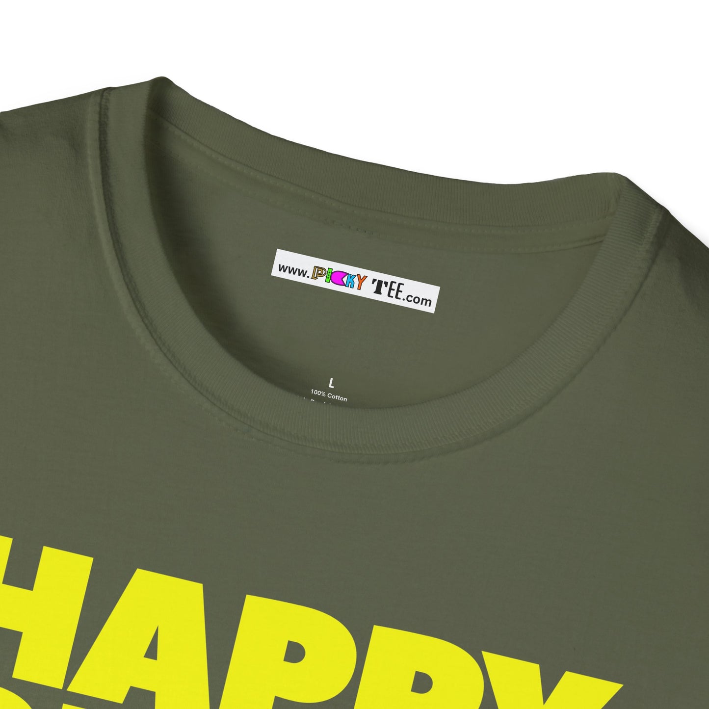 HAPPY PLACE/PEACE Unisex Softstyle 100% Cotton T-Shirt