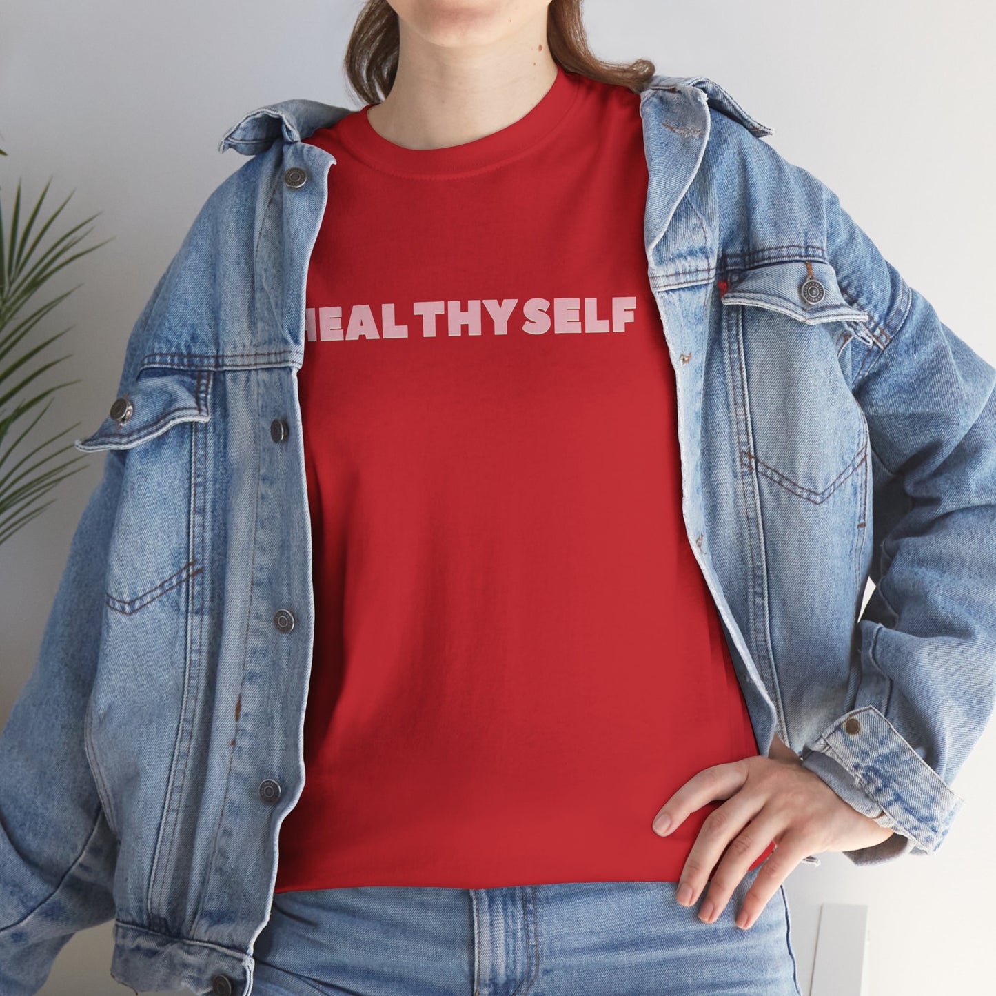 HEAL THY SELF Unisex Heavy Cotton Tee