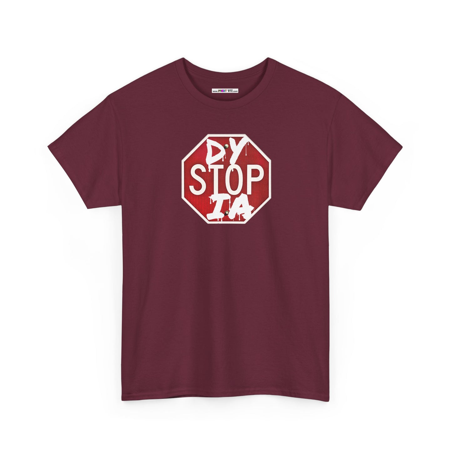STOP DYSTOPIA Unisex Heavy Cotton Tee