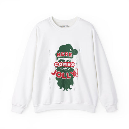 HERE COMES JOLLY! Unisex Heavy Blend™ Crewneck Sweatshirt