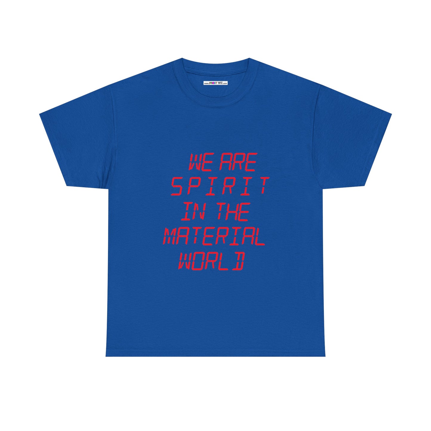 WE ARE SPIRIT IN THE MATERIAL WORLD Unisex Softstyle 100% Cotton T-Shirt