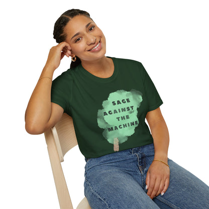 SAGE AGAINST THE MACHINE Unisex Softstyle 100% Cotton T-Shirt