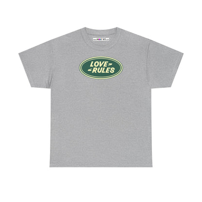 LOVE RULES Unisex Heavy Cotton Tee