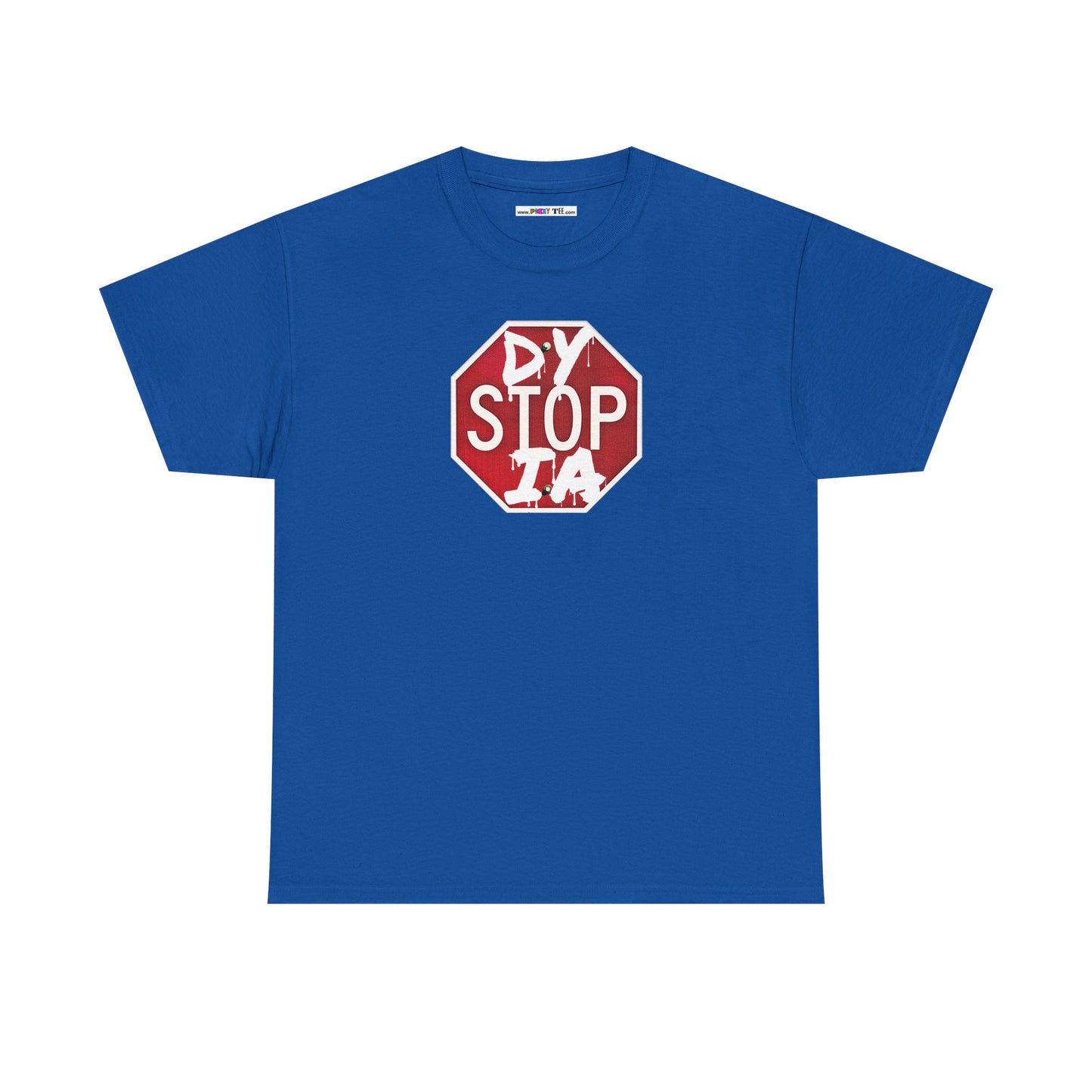 STOP DYSTOPIA Unisex Heavy Cotton Tee