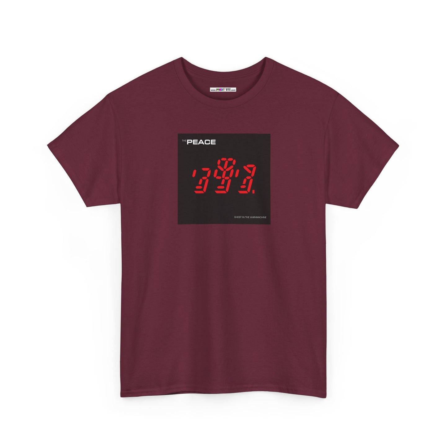 the PEACE ghost in the war-machine Unisex Heavy Cotton Tee