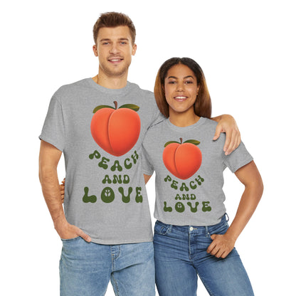 PEACH AND LOVE Unisex Heavy Cotton Tee