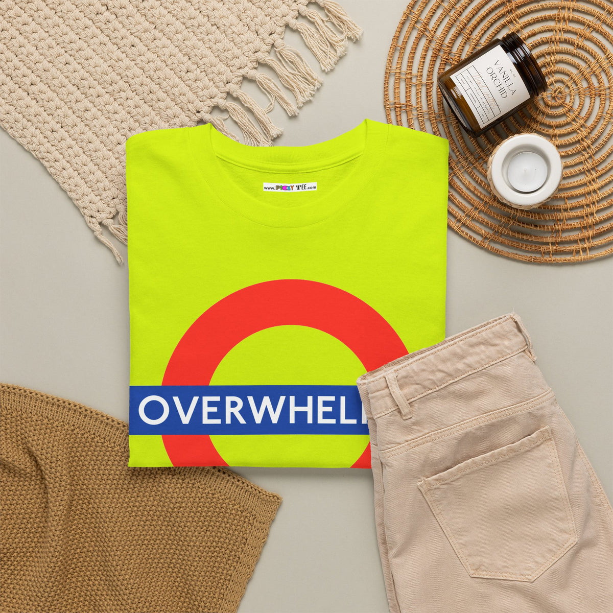 OVERWHELMED Unisex Heavy Cotton Tee