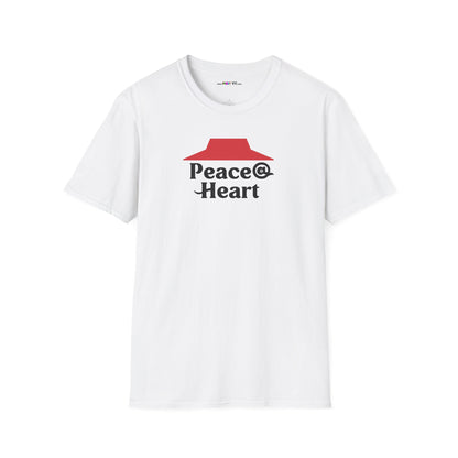 Peace @ Heart Unisex Softstyle 100% Cotton T-Shirt