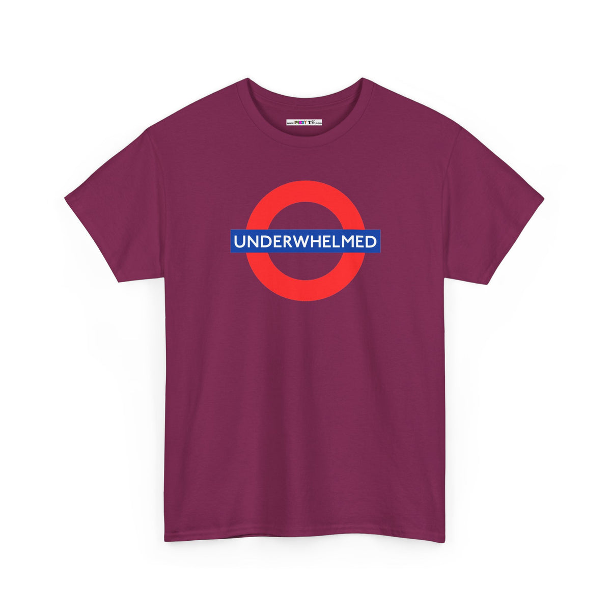 UNDERWHELMED Unisex Heavy Cotton Tee